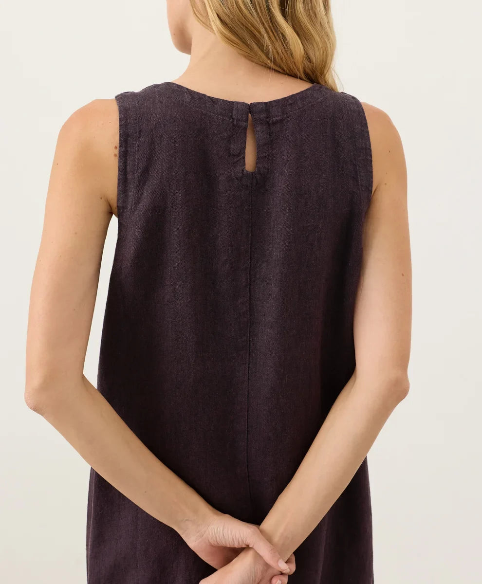 clearance linen easy tank dress