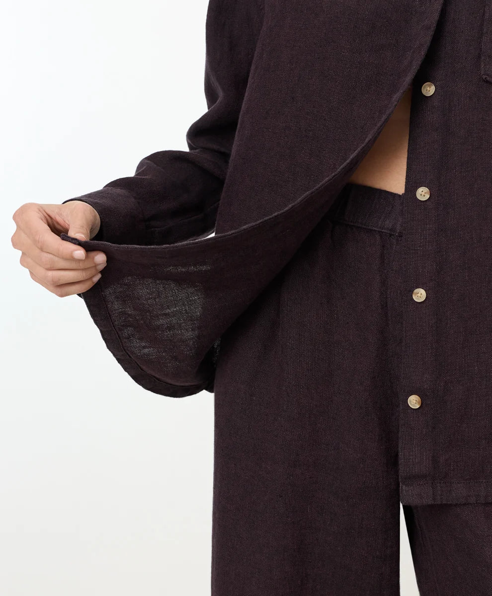 clearance linen relaxed shirt