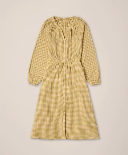 clearance coastal double gauze poet sleeve dress