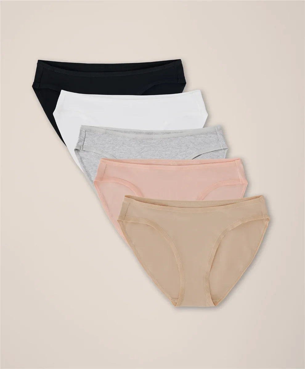 clearance everyday classic fit bikini 5-pack