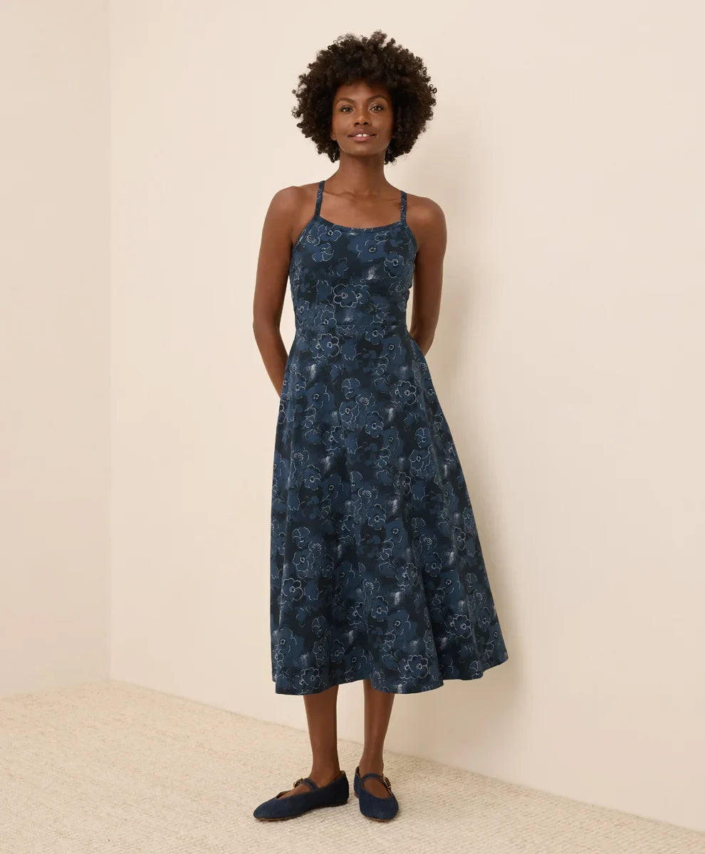 clearance fit & flare midi dress