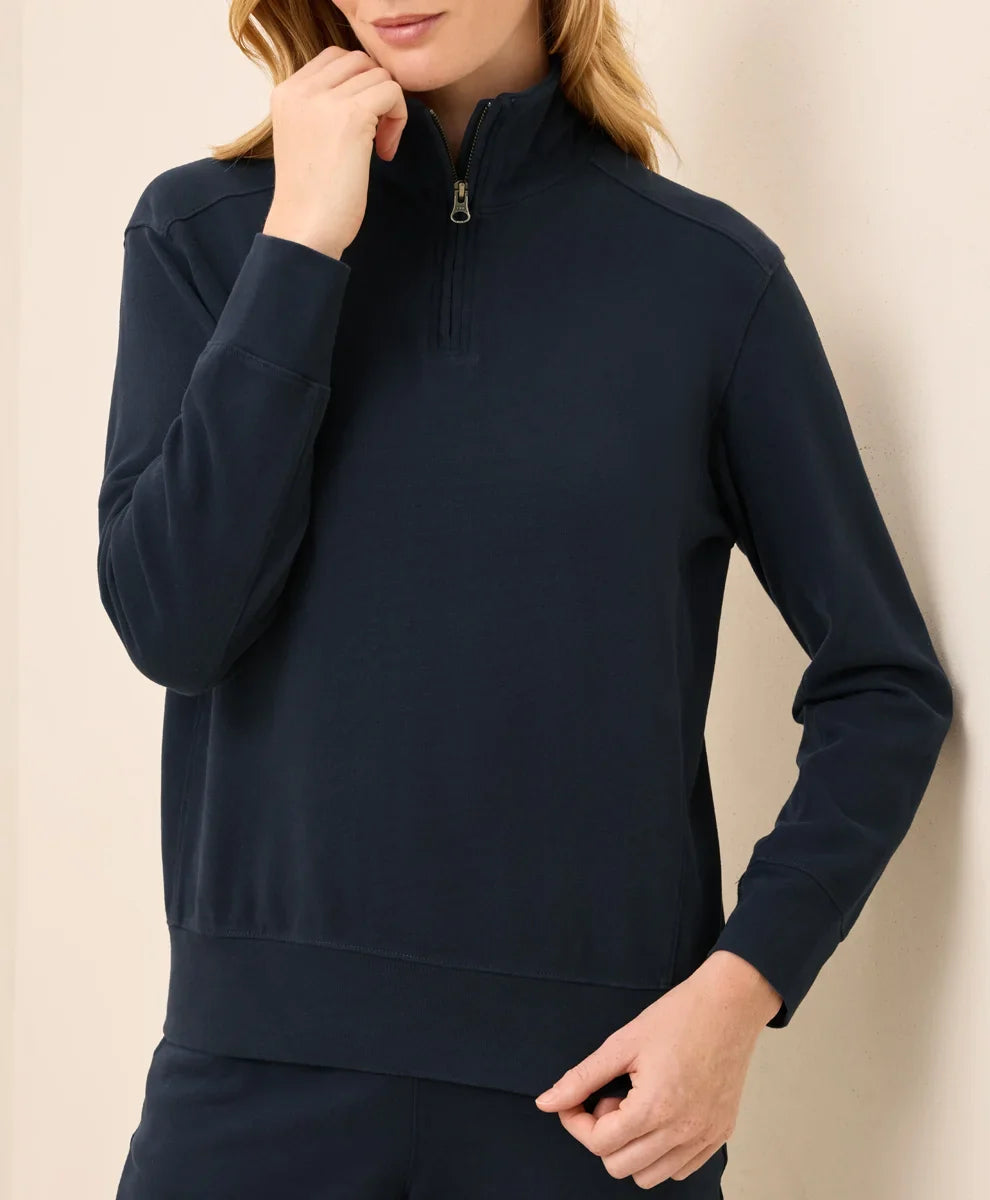clearance cloudknit quarter zip