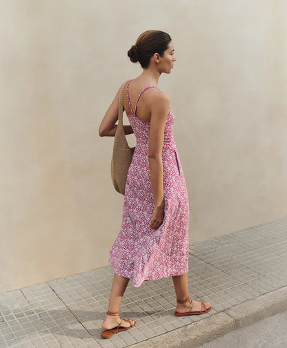 clearance fit & flare midi dress