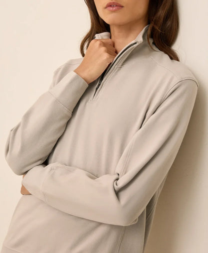 clearance cloudknit quarter zip