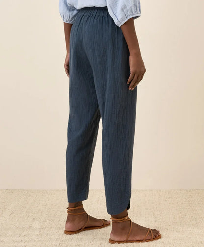 clearance coastal double gauze tapered pull-on pant