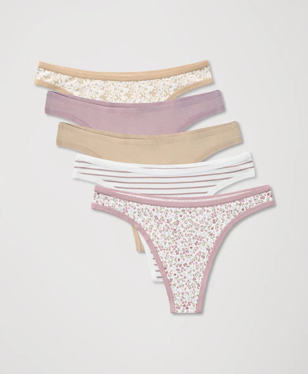 clearance everyday classic fit thong 5-pack