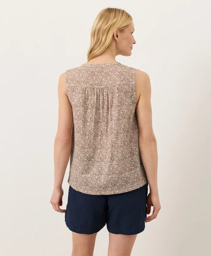 clearance coastal double gauze henley tank