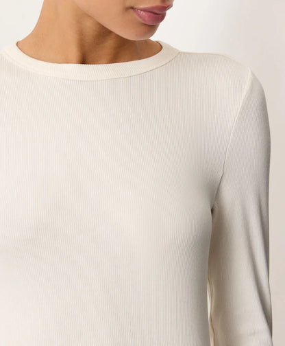 clearance perfect rib crewneck long sleeve tee