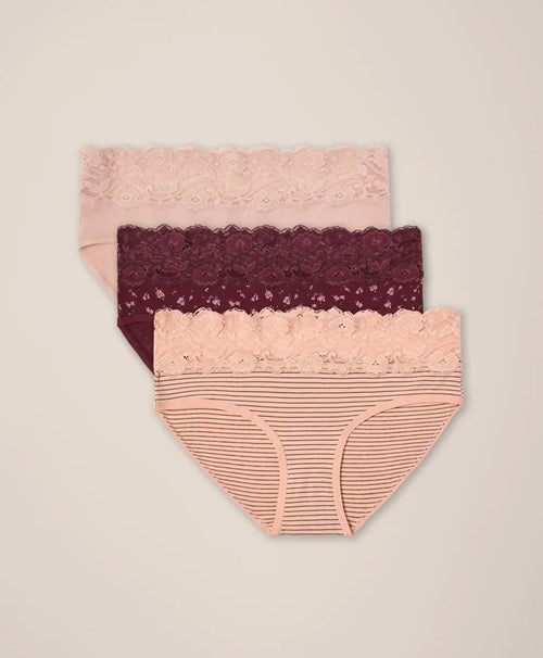 clearance lace waist brief 3-pack