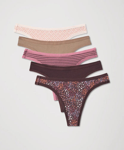 everyday classic fit thong 5-pack