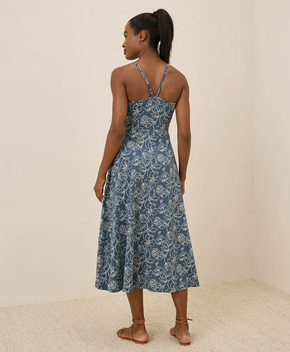 clearance fit & flare midi dress