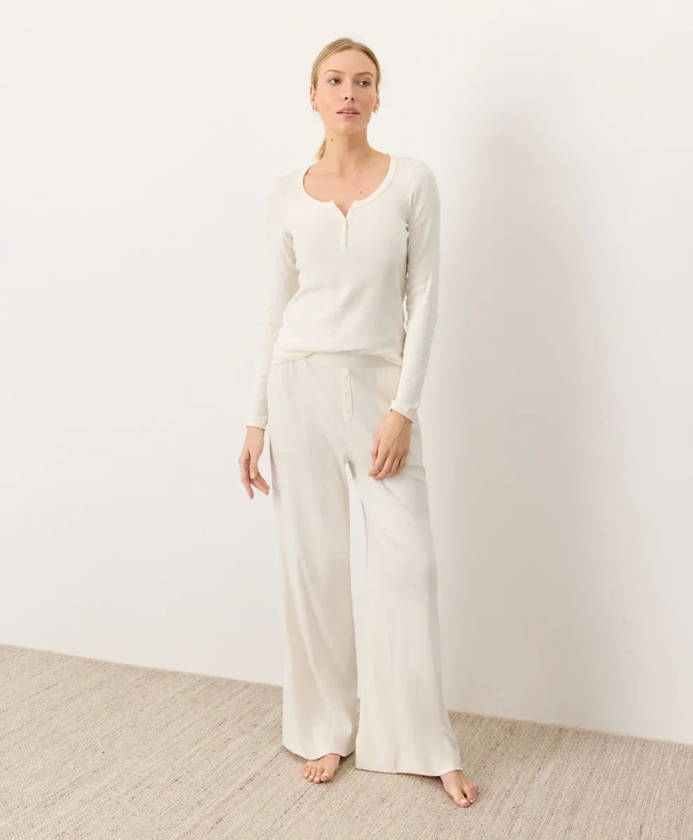 clearance dream rib wide leg lounge pant