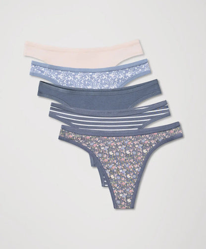 clearance everyday classic fit thong 5-pack