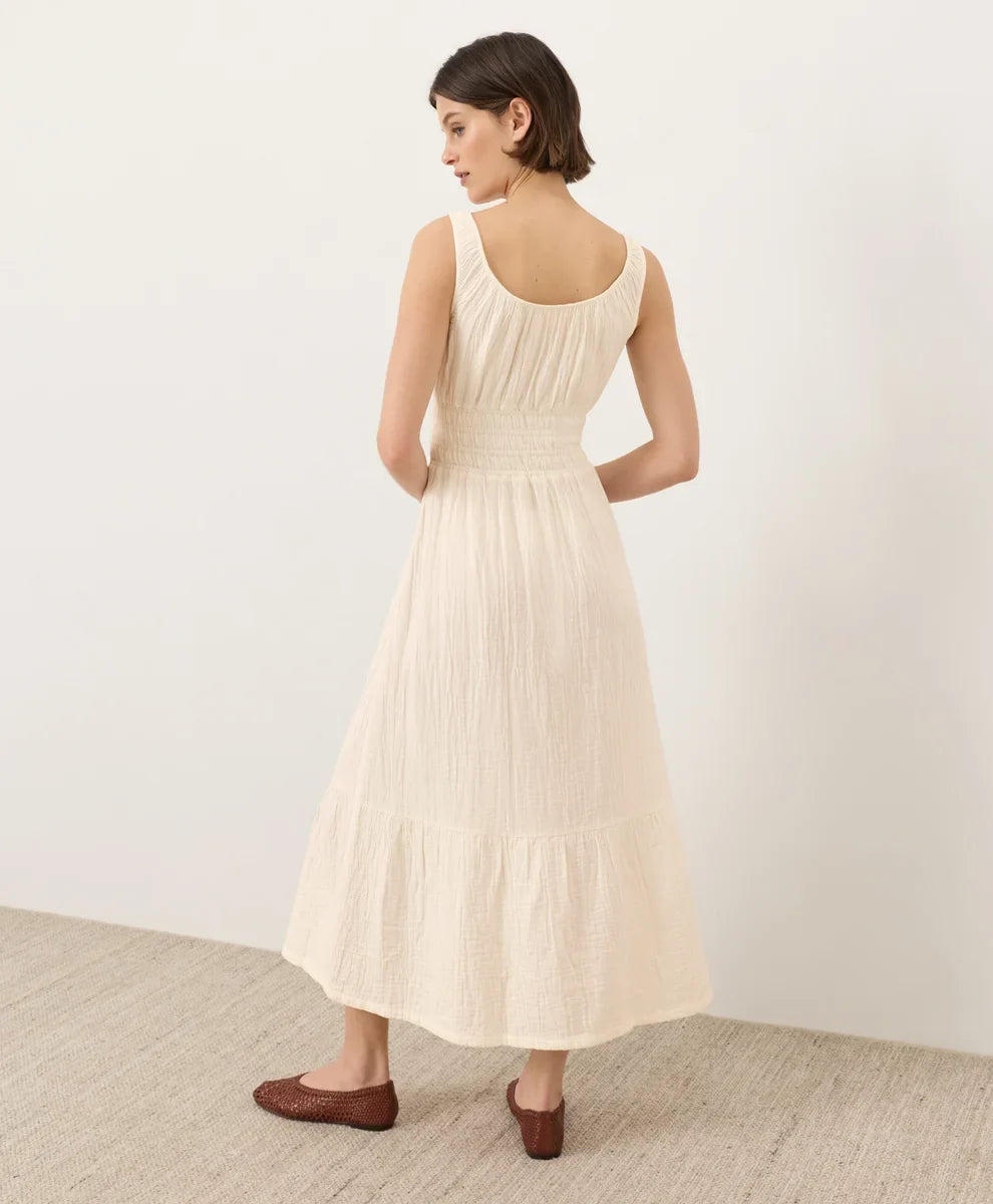 clearance coastal double gauze cami dress