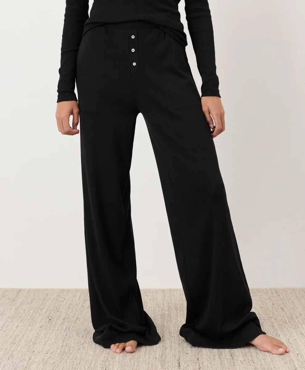 clearance dream rib wide leg lounge pant