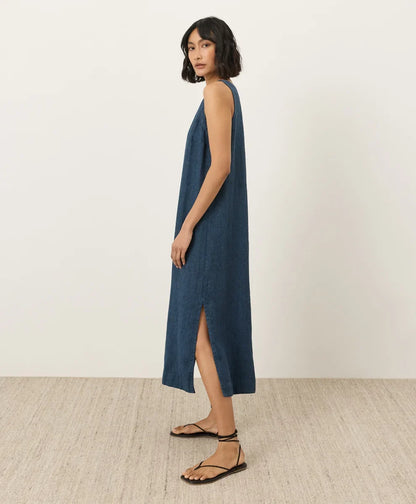clearance linen easy tank dress
