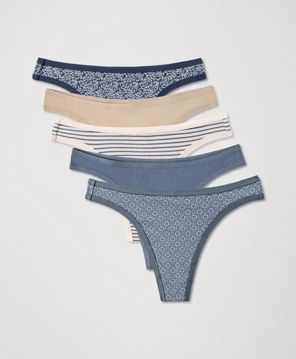 everyday classic fit thong 5-pack