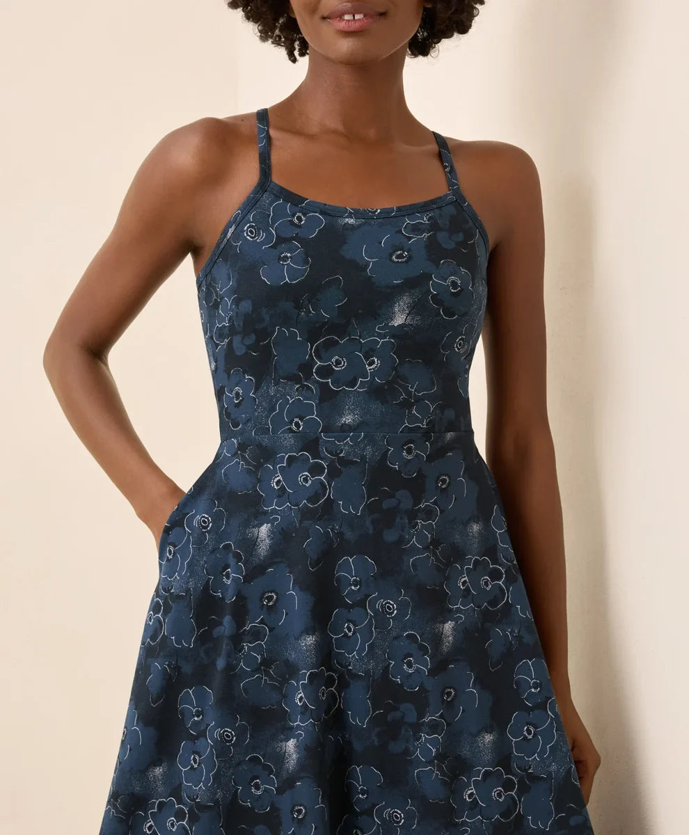 clearance fit & flare midi dress