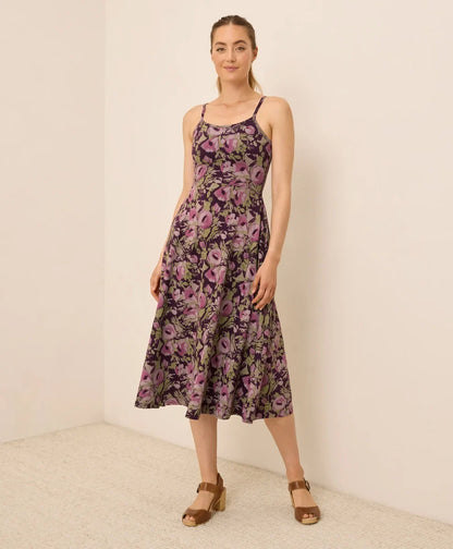 clearance fit & flare midi dress