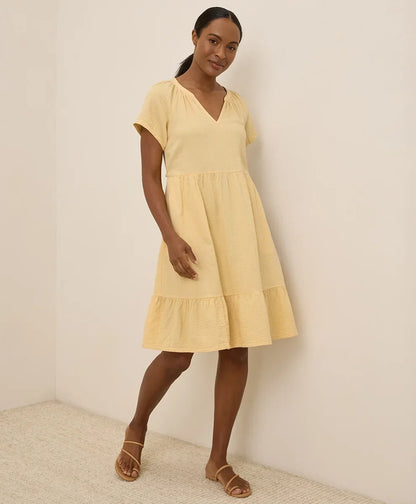 clearance coastal double gauze breezy dress