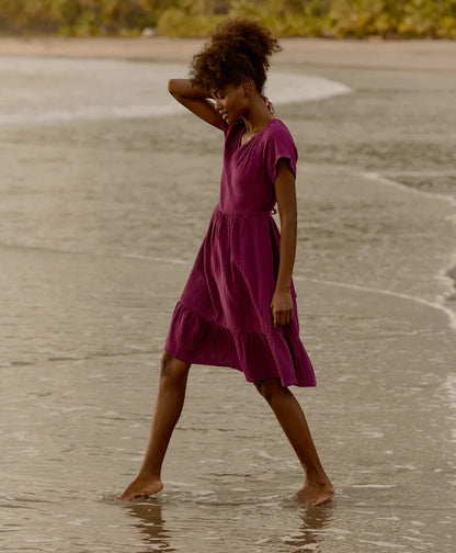clearance coastal double gauze breezy dress