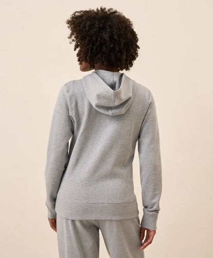 clearance brushed fleece zip hoodie