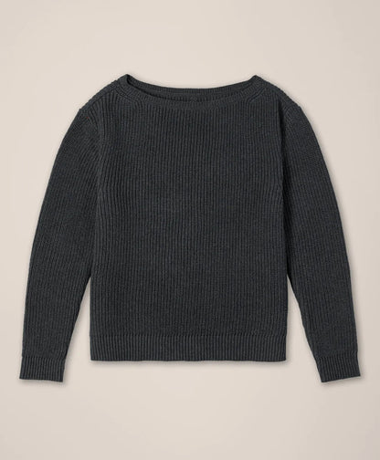 clearance luxe knit boatneck sweater