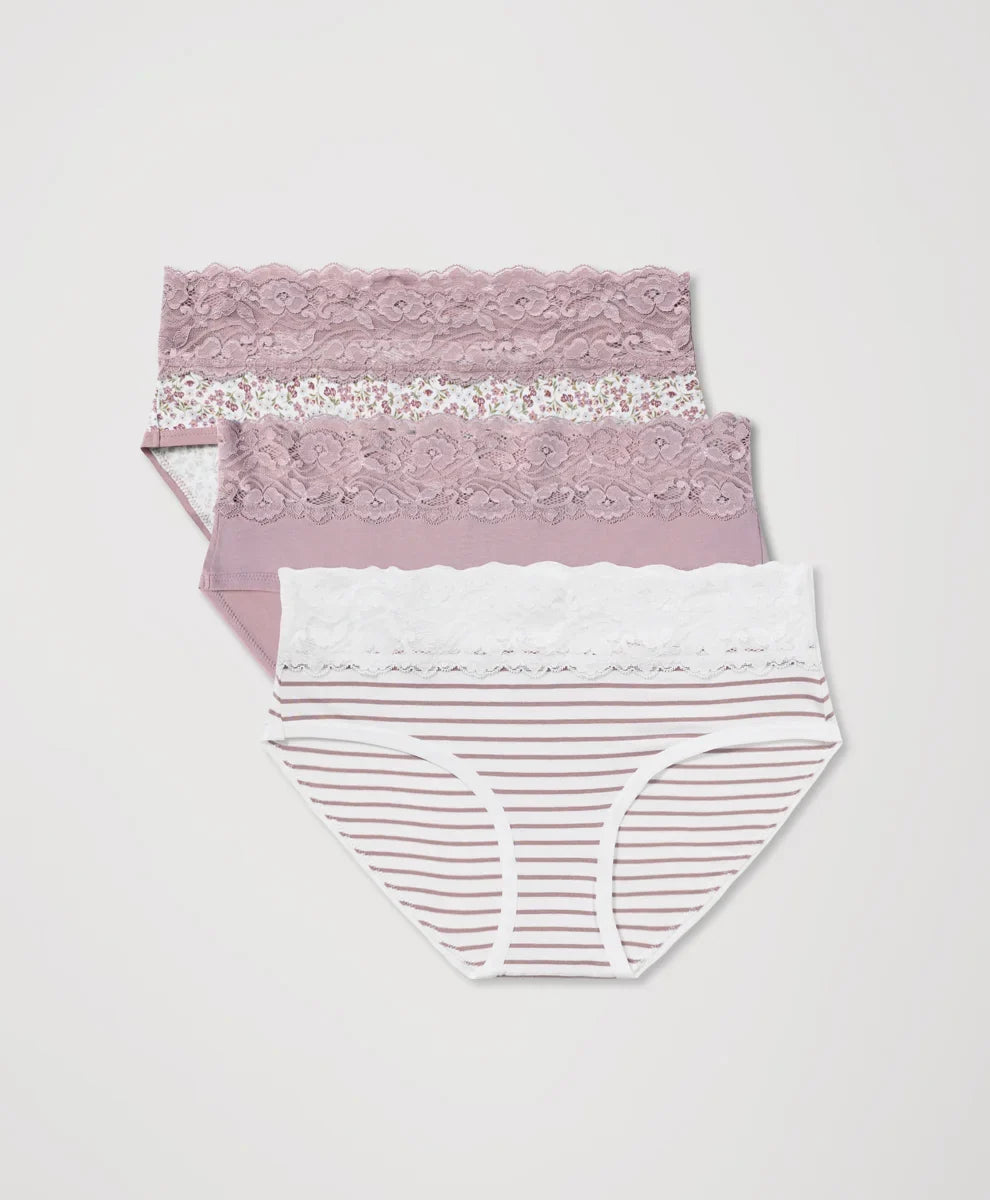 clearance lace waist brief 3-pack