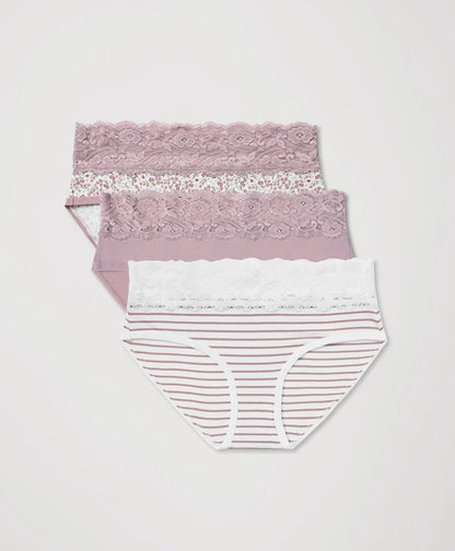 clearance lace waist brief 3-pack