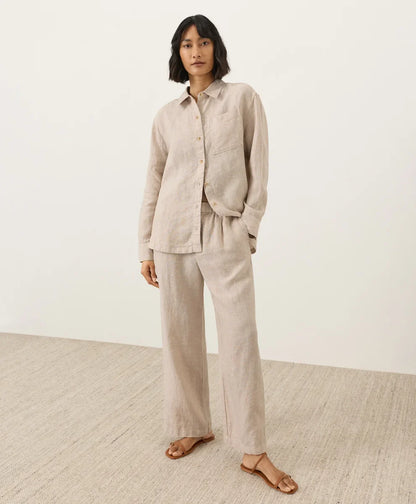 clearance linen relaxed shirt