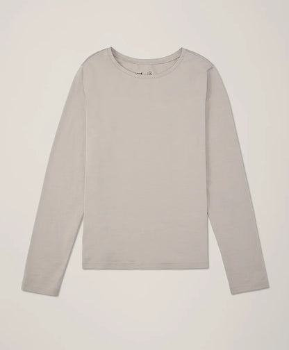 clearance luxe stretch jersey slim long sleeve tee