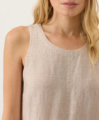 clearance linen easy tank dress