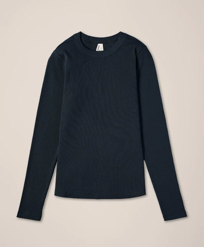 clearance perfect rib crewneck long sleeve tee