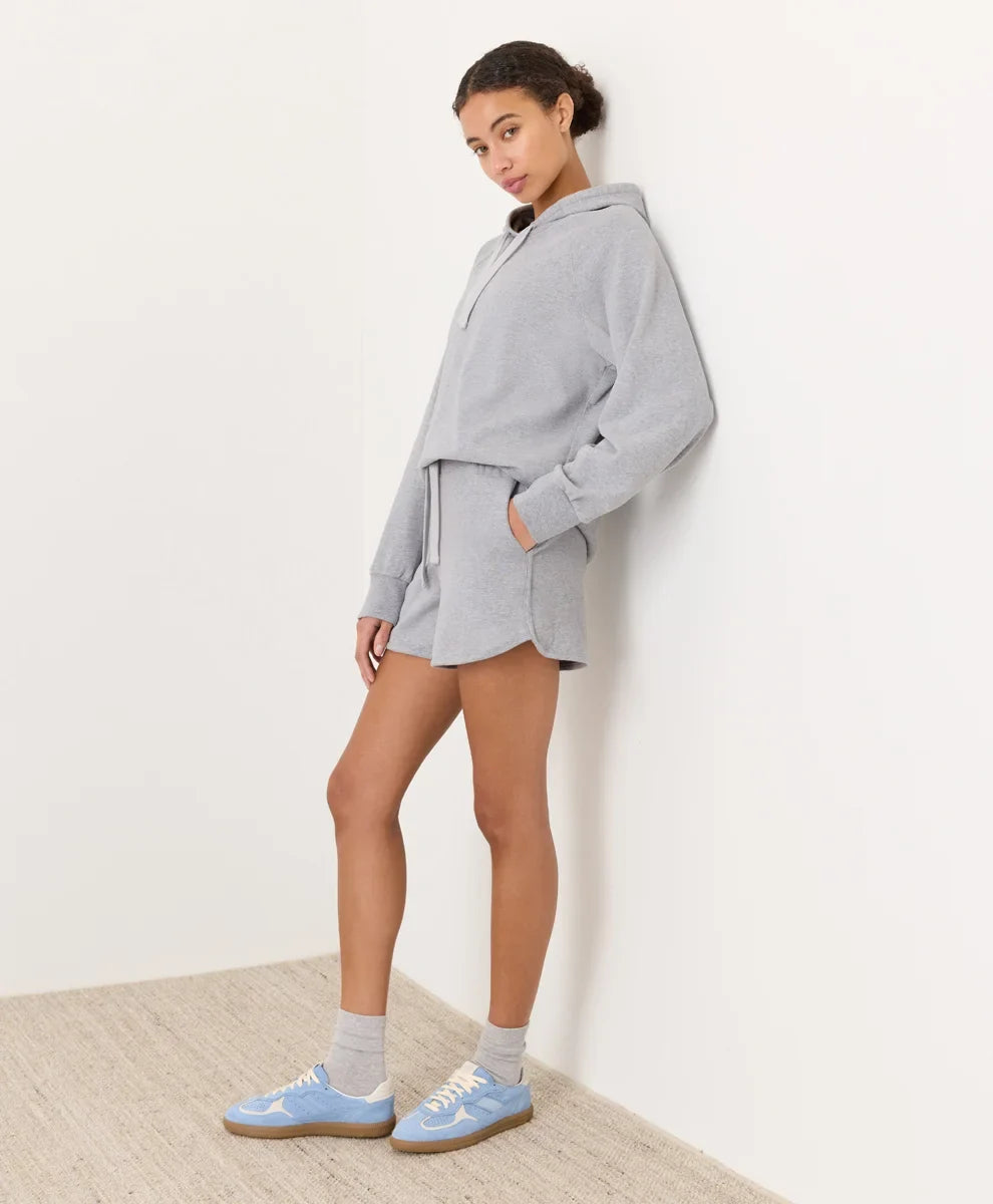 clearance cloudknit curved hem short