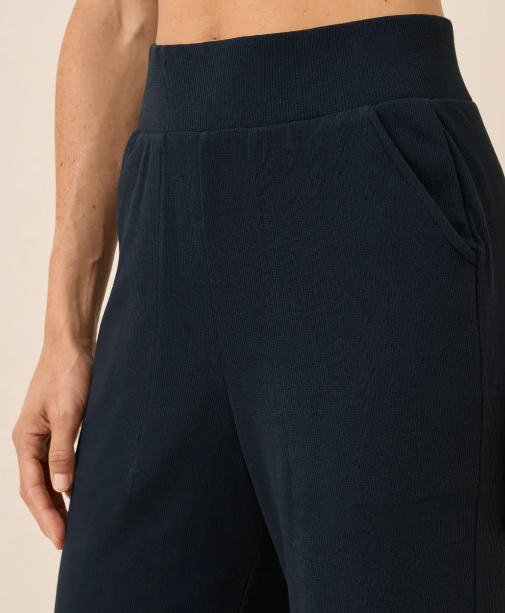 clearance easy rib wide leg lounge pant
