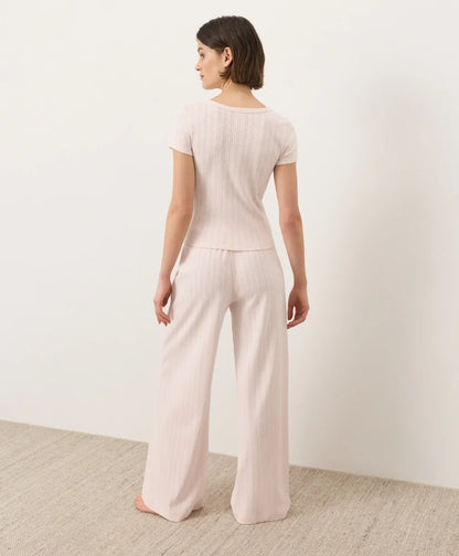 clearance pointelle scoop neck tee