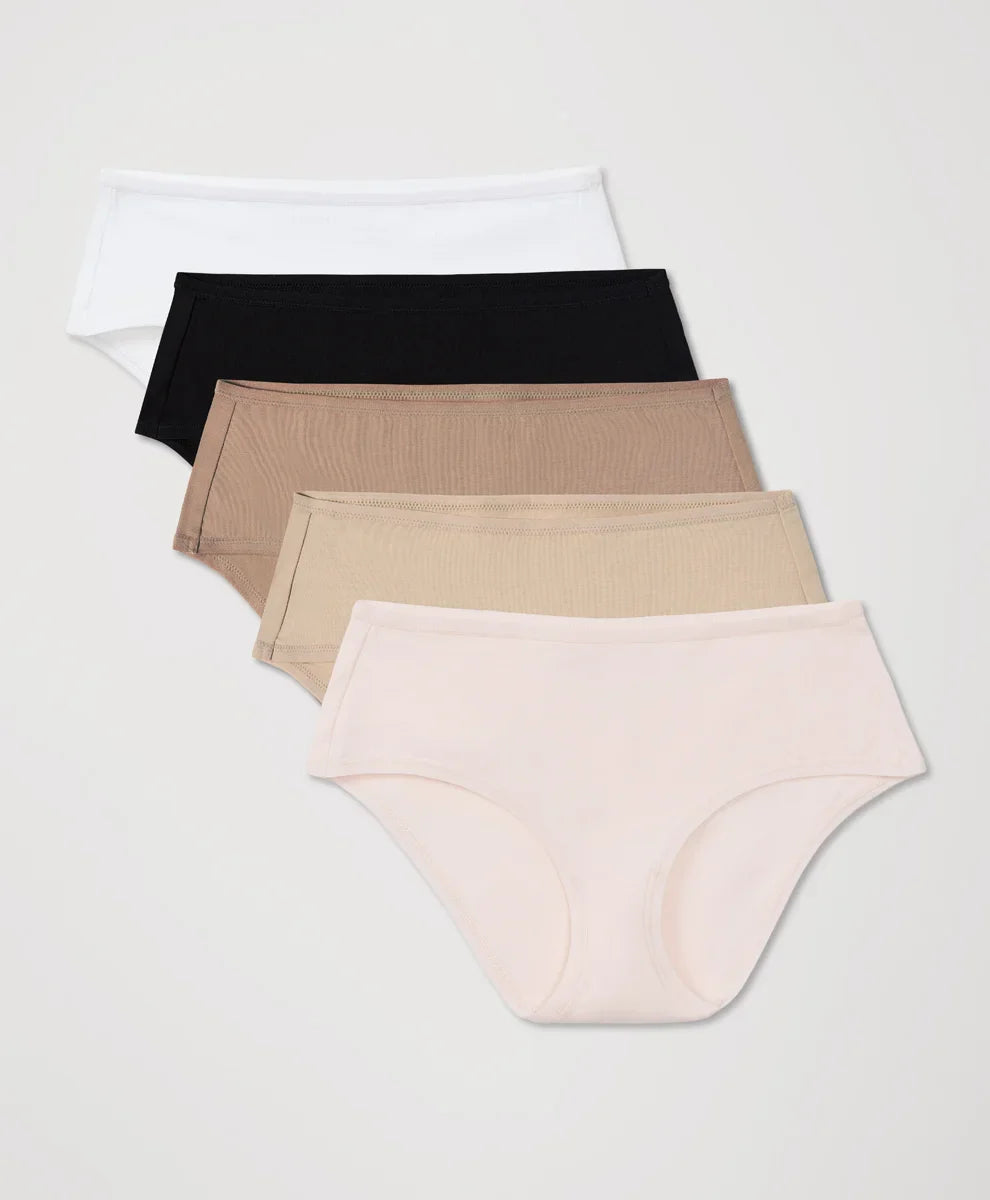 everyday mid rise hipster 5-pack