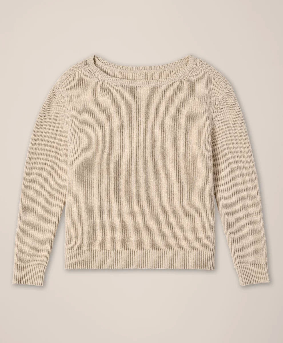 clearance luxe knit boatneck sweater
