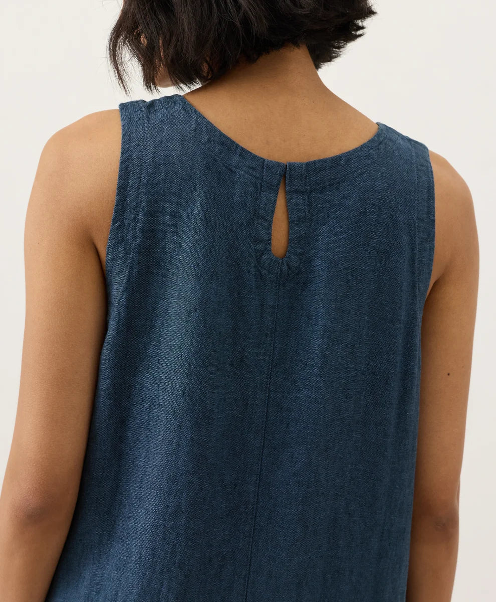clearance linen easy tank dress