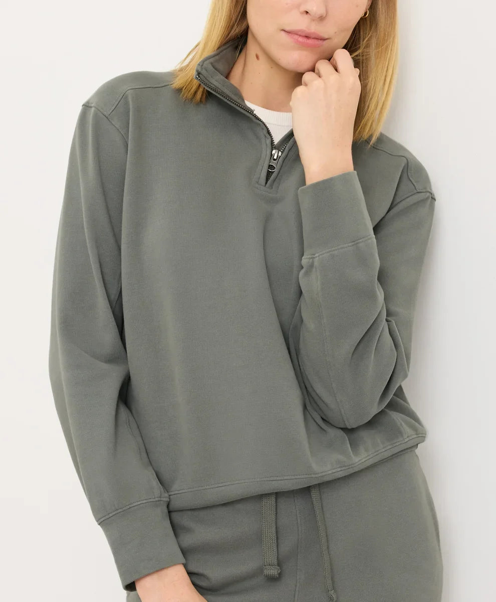 clearance cloudknit quarter zip