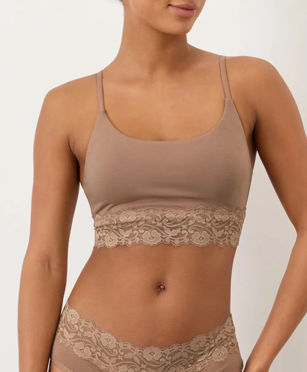 lace modern scoop bralette
