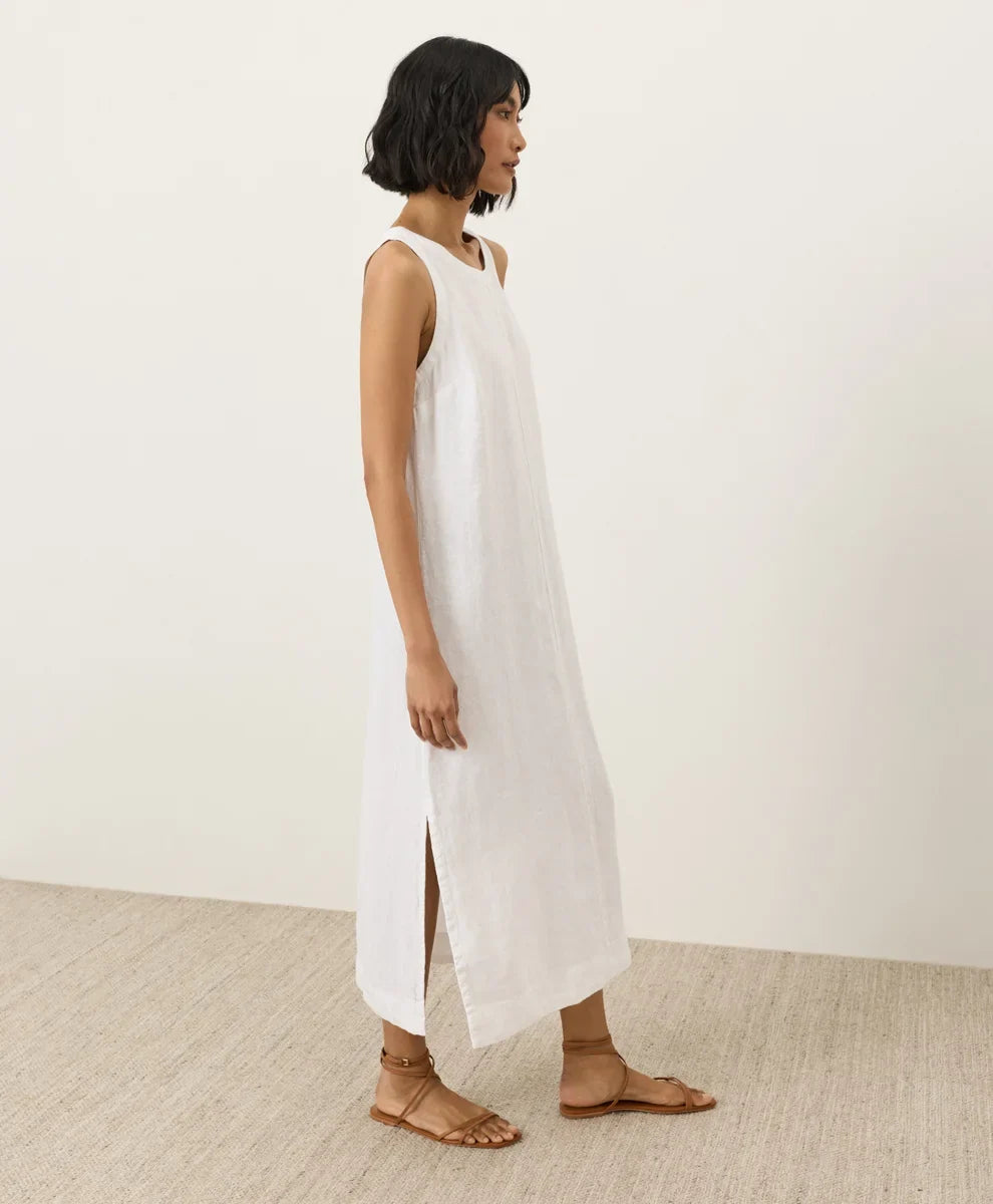 clearance linen easy tank dress