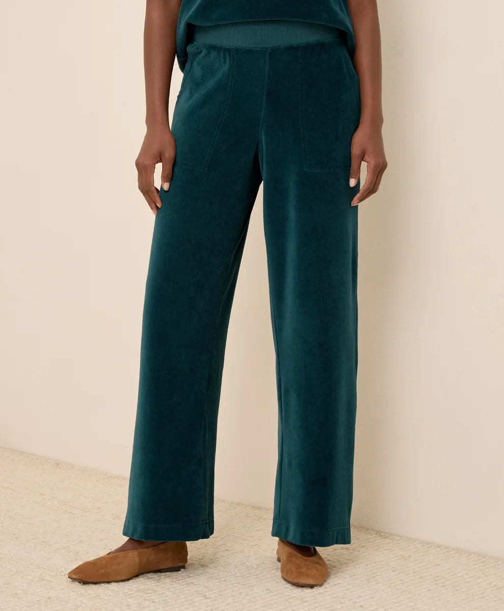 clearance pure velour wide leg pant