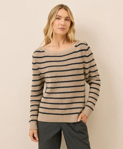 clearance luxe knit boatneck sweater