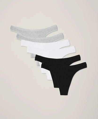clearance everyday classic fit thong 6-pack