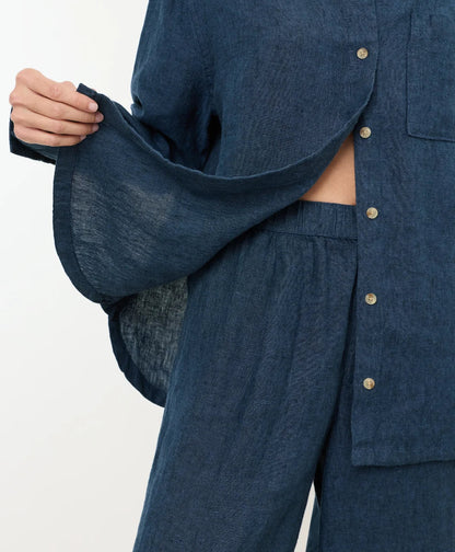 clearance linen relaxed shirt