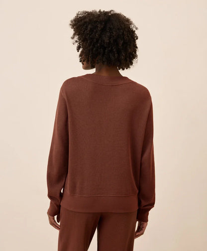 clearance thermal waffle henley pullover
