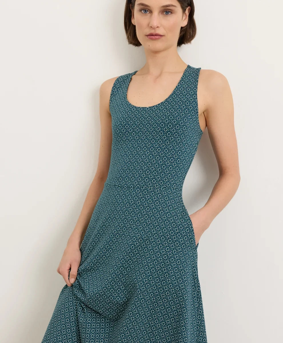 clearance fit & flare open back maxi dress