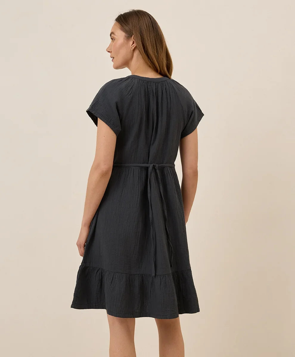 clearance coastal double gauze breezy dress