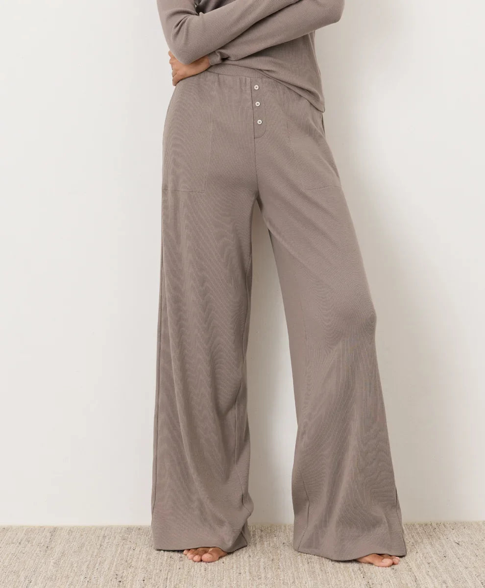 clearance dream rib wide leg lounge pant